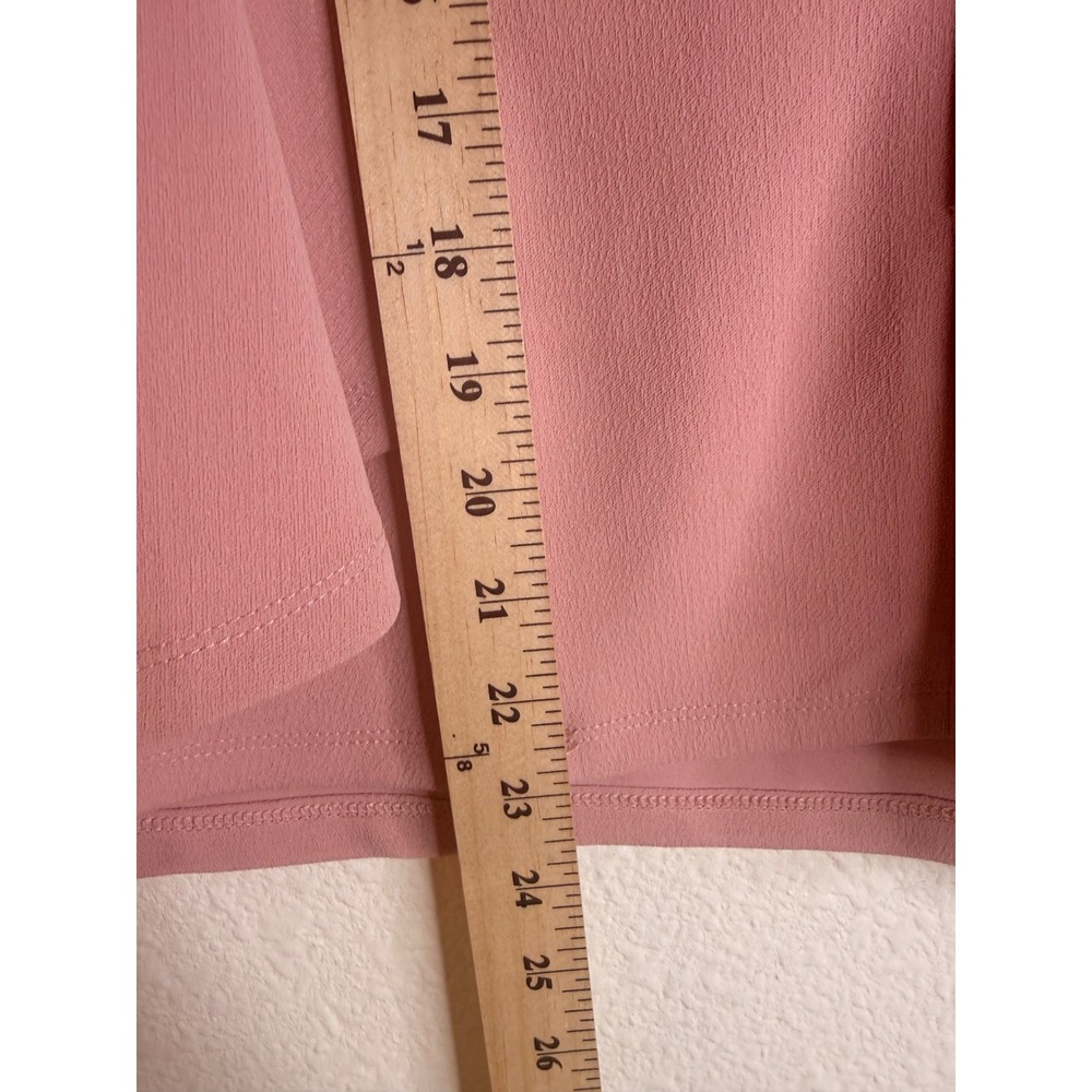 NY&C 7th Avenue Womens M Pink Peplum Top Sleeveless Keyhole Y2K Career - Picture 5 of 8